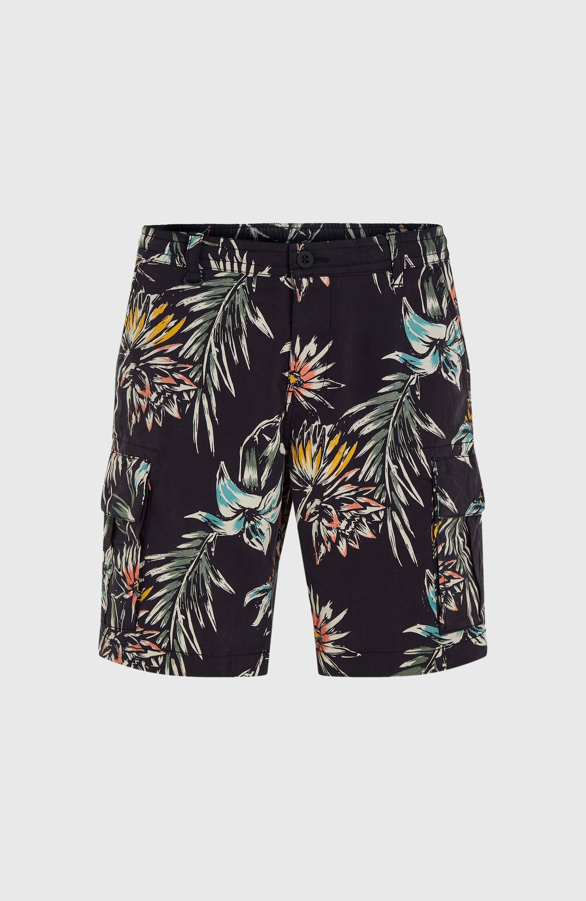 Essentials Cargo-Shorts | Black Tropicana