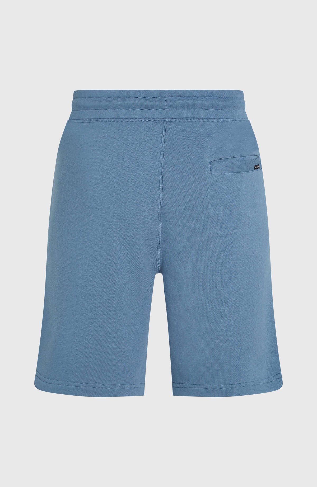 Small Logo Sweatshorts für Herren, blau, flach liegend von hinten mit eingelassener Gesäßtasche