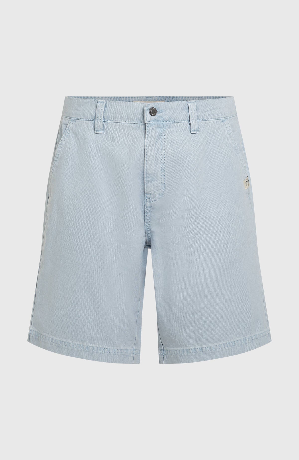 O'Riginals Shorts für Herren, blau, freigestellt von vorne mit Bund und Seitentaschen