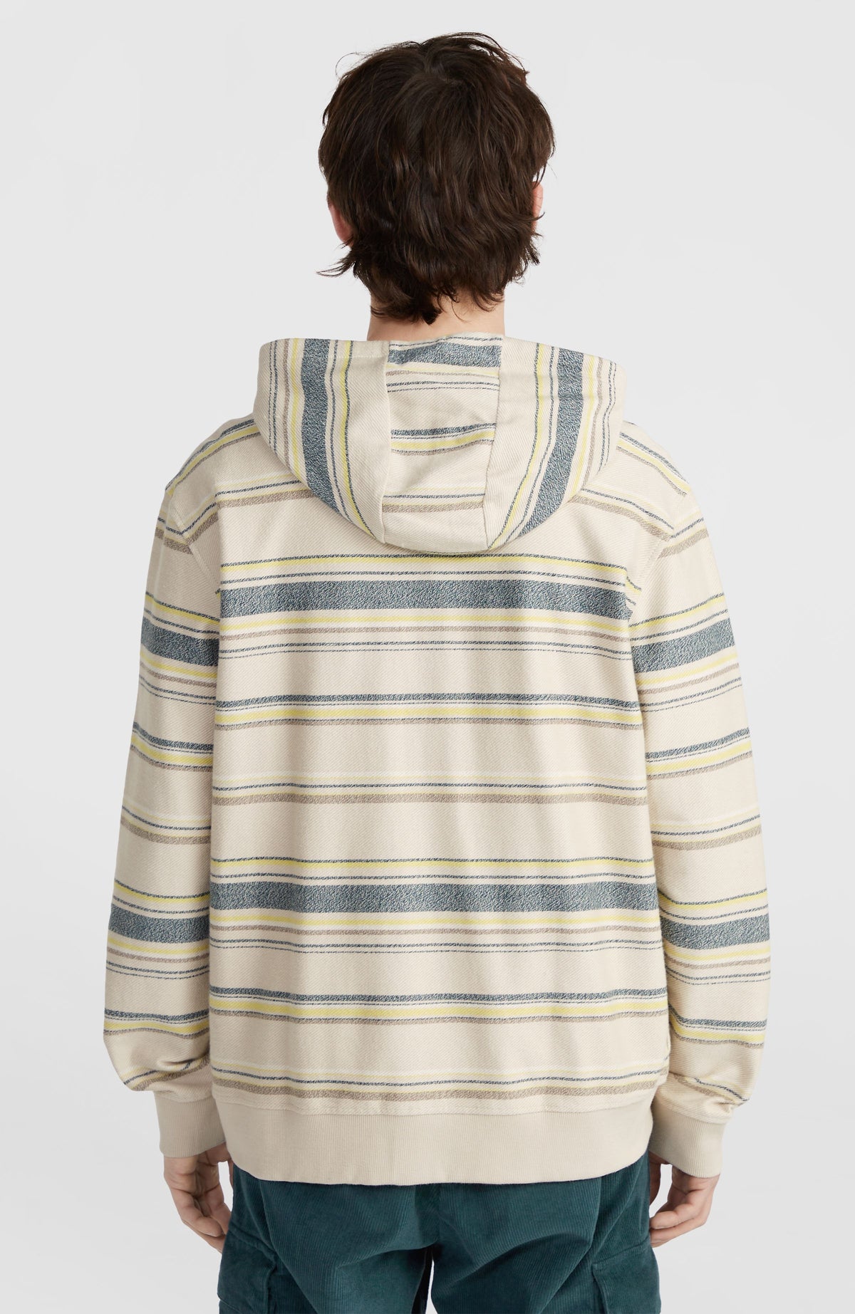 Bavaro Kapuzenjacke mit Reißverschluss | Grey Vintage Stripe