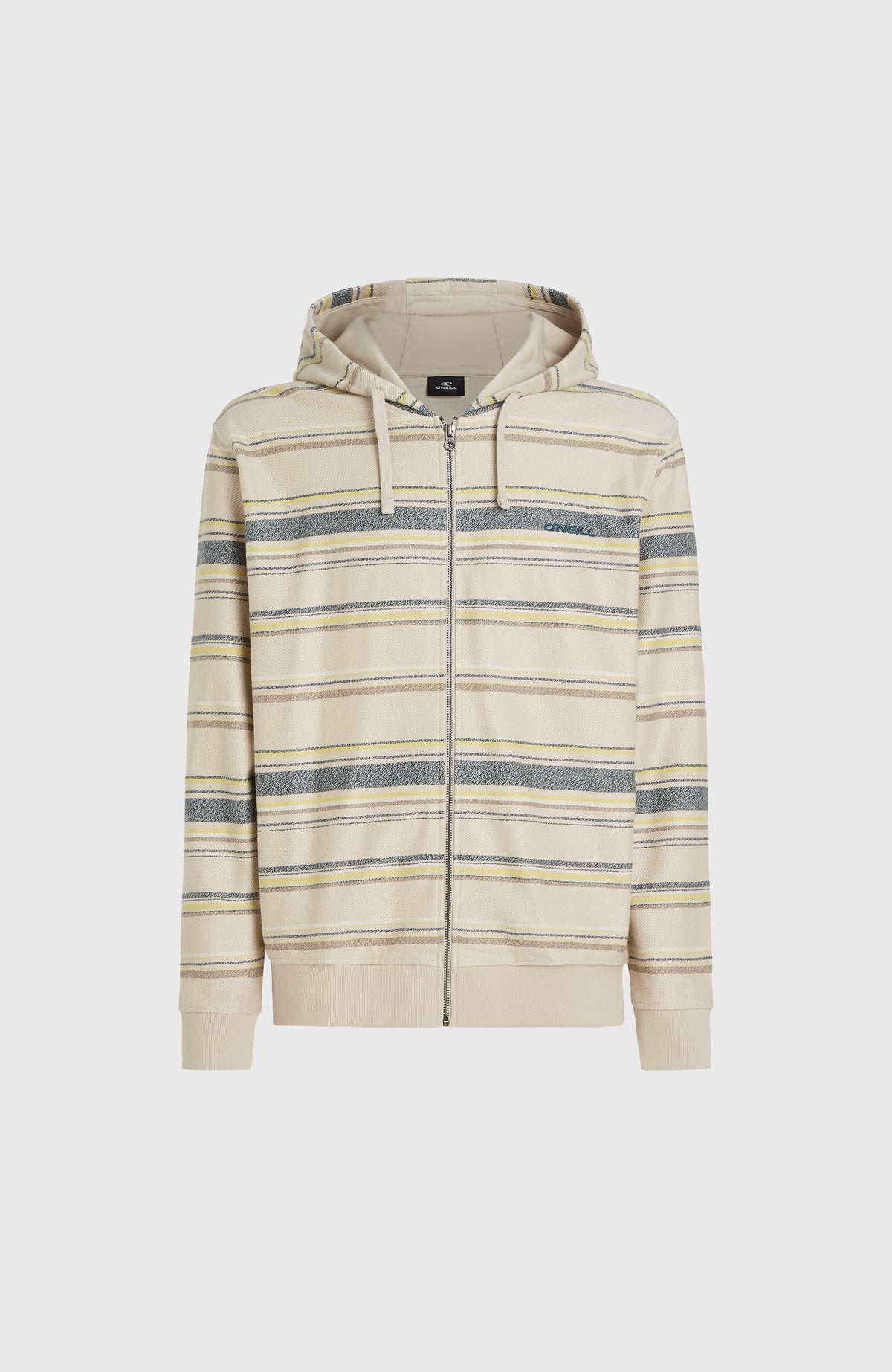 Bavaro Kapuzenjacke mit Reißverschluss | Grey Vintage Stripe