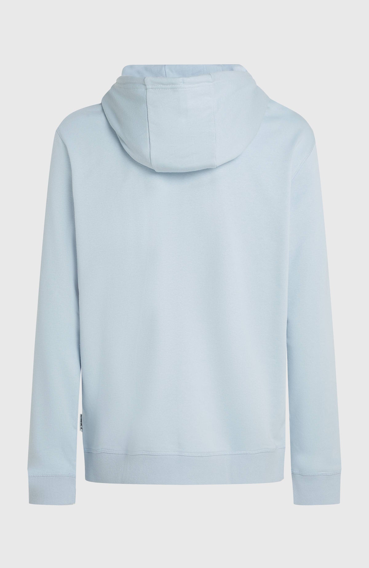 Must-Have Graphic Hoodie für Herren, blau, freigestellt von hinten mit Kapuze und elastischem Bund