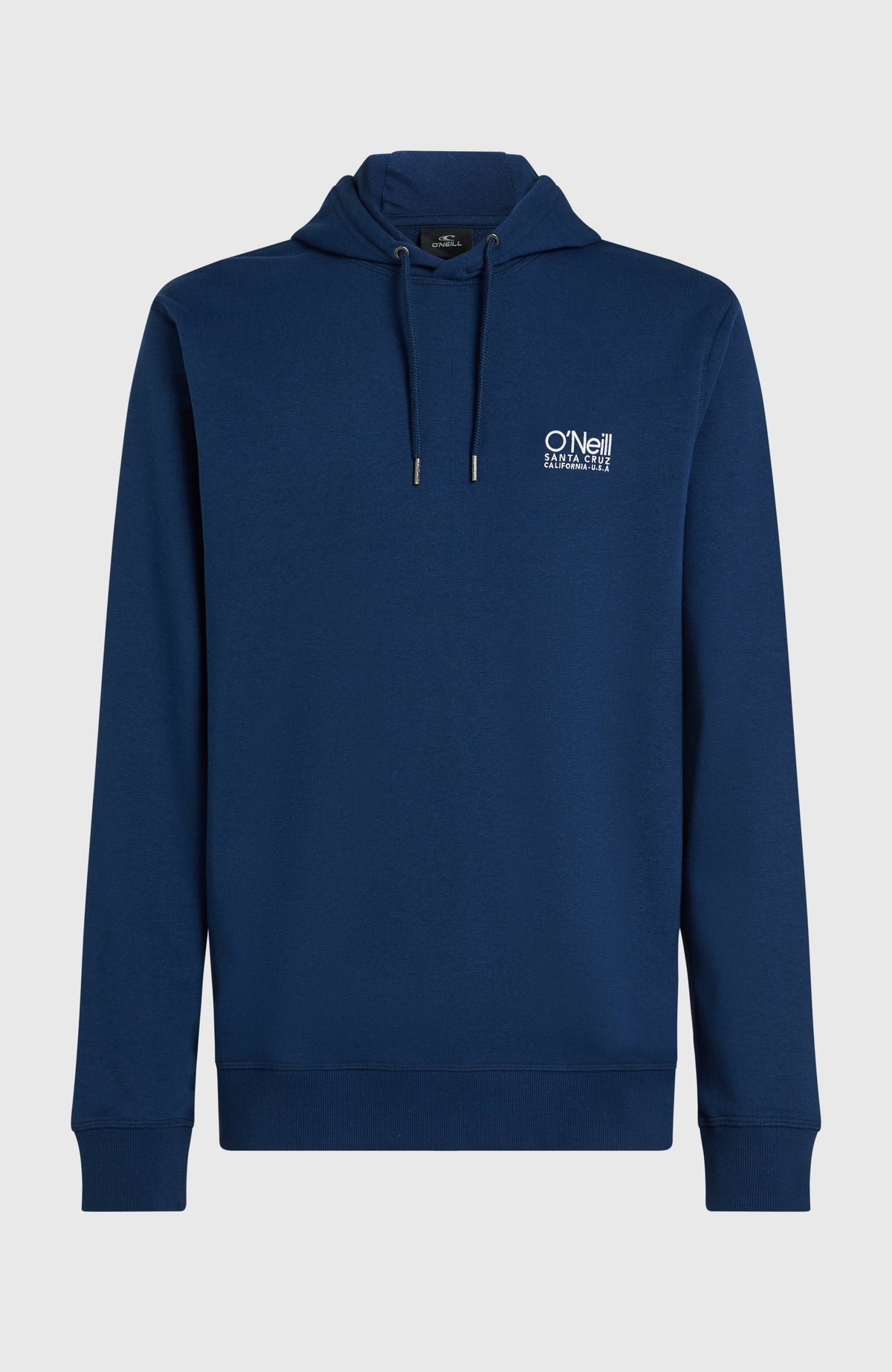Original Cali Hoodie für Herren, blau mit Logo-Print in Weiß, freigestellt von vorne