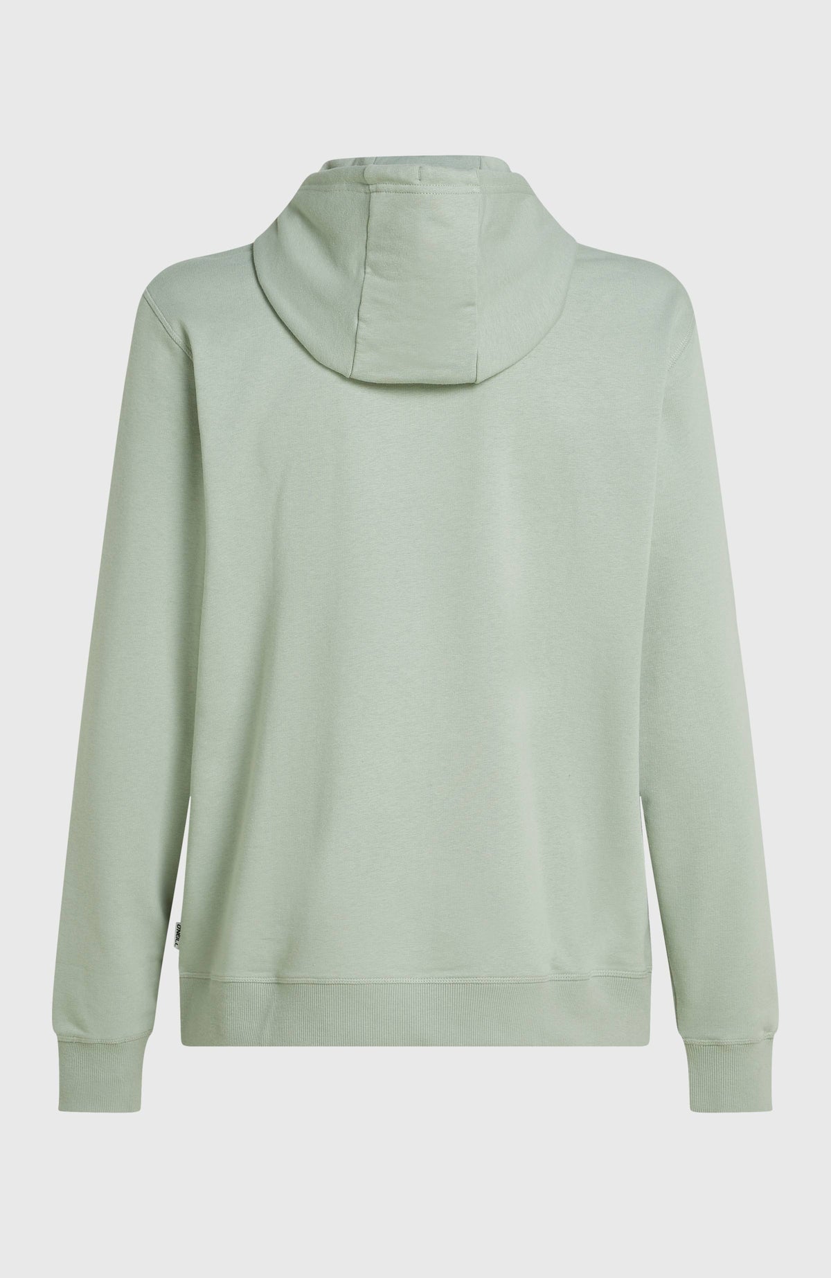 Original Cali Hoodie für Herren, grün, freigestellt von hinten mit Kapuze, Rippstricksaum und Logo-Fähnchen