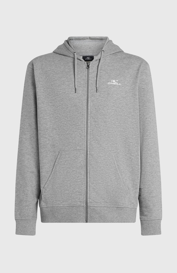 Small Logo Kapuzenjacke mit Reißverschluss | Silver Melee
