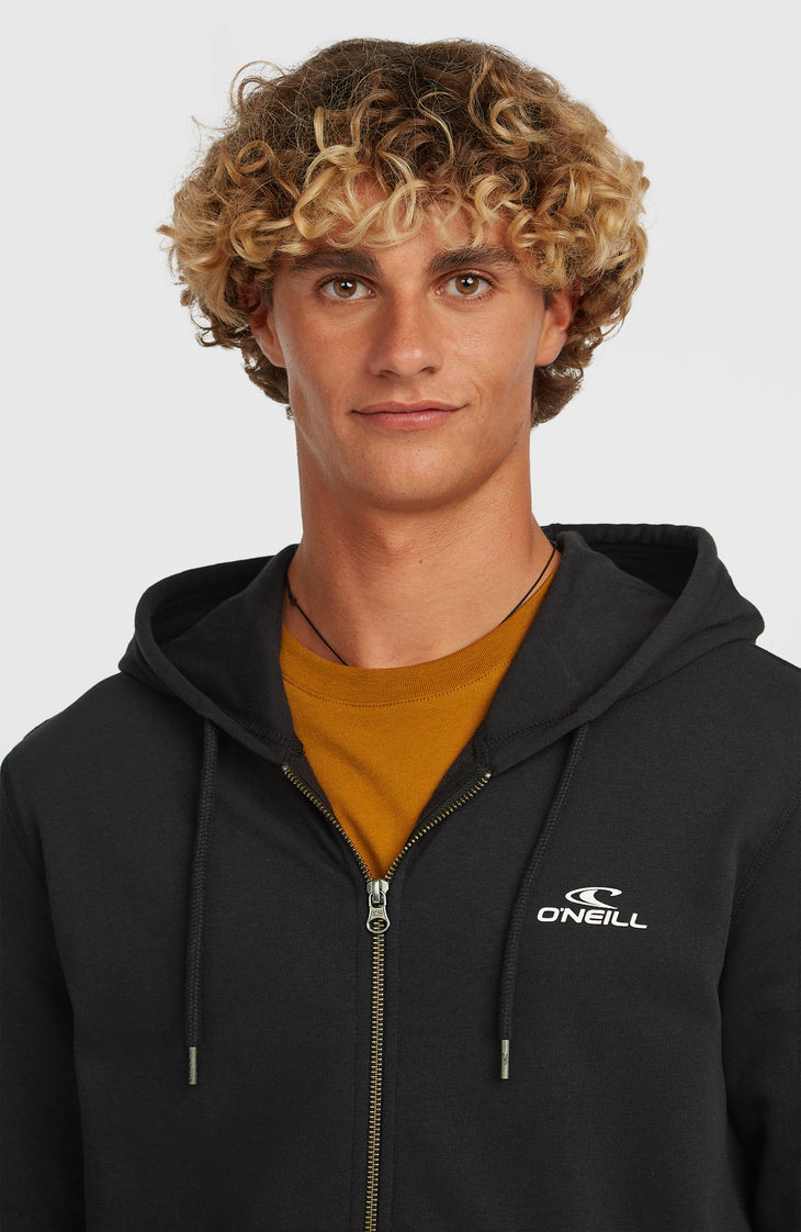 Small Logo Kapuzenjacke mit Reißverschluss | Black Out