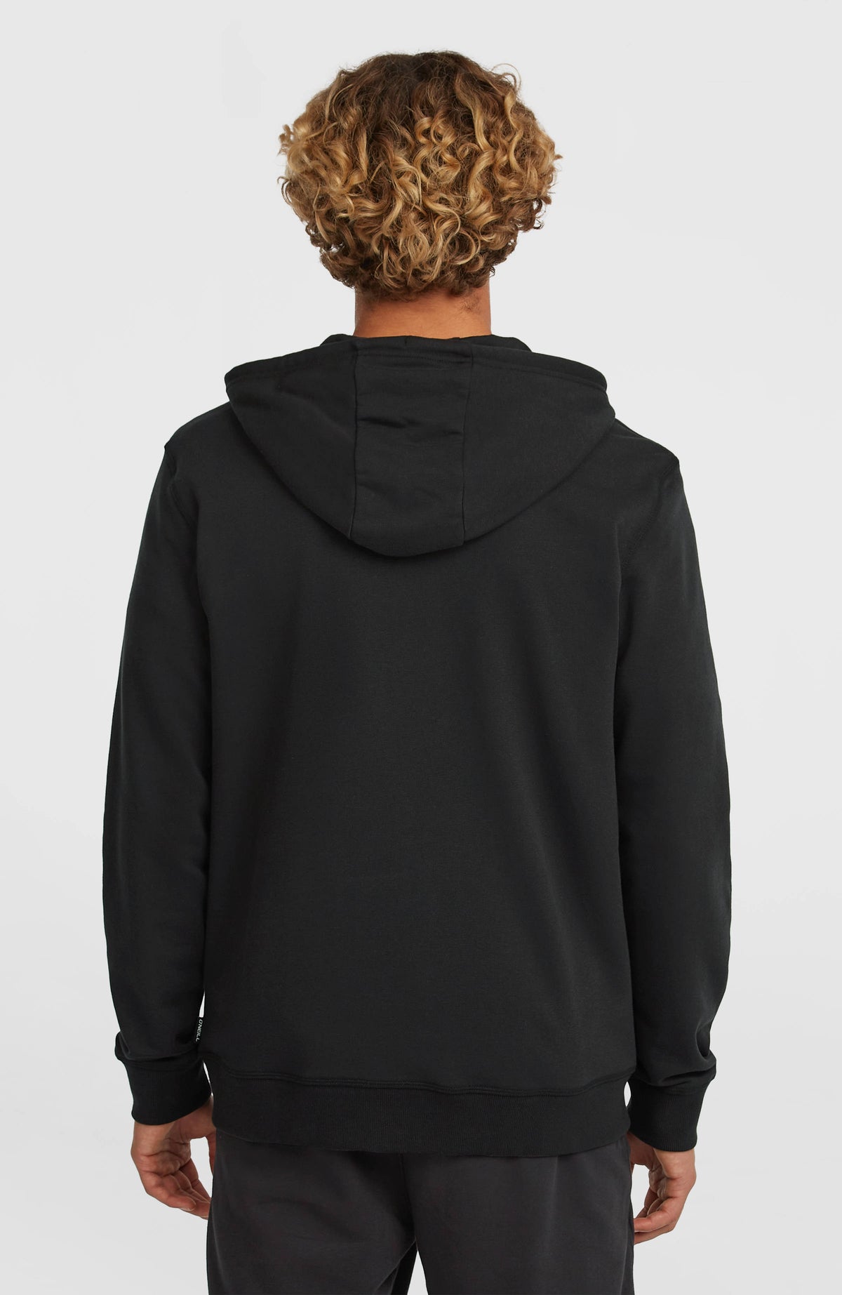 Small Logo Kapuzenjacke mit Reißverschluss | Black Out