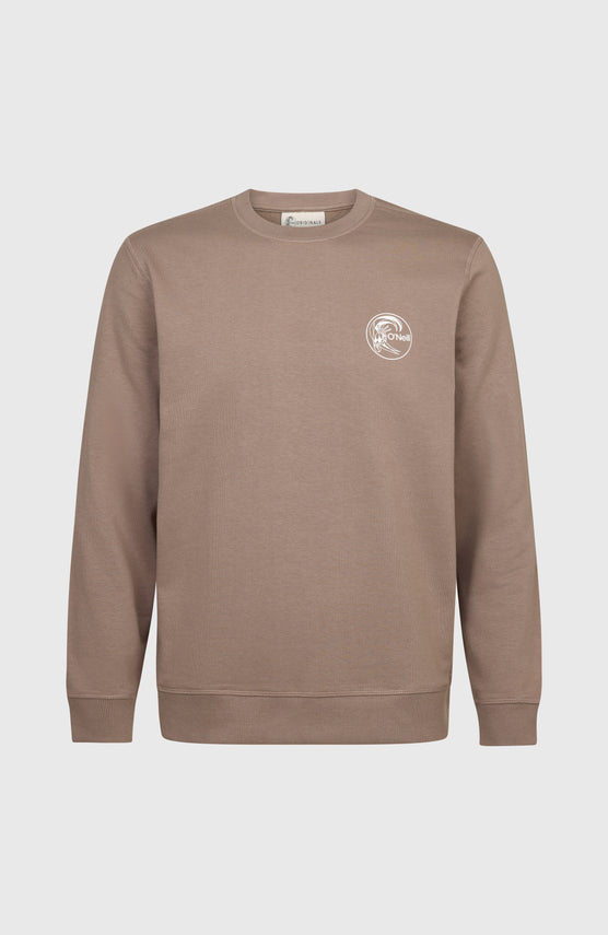 O'Riginals Chest Print Crew Sweatshirt | Pure Cashmere