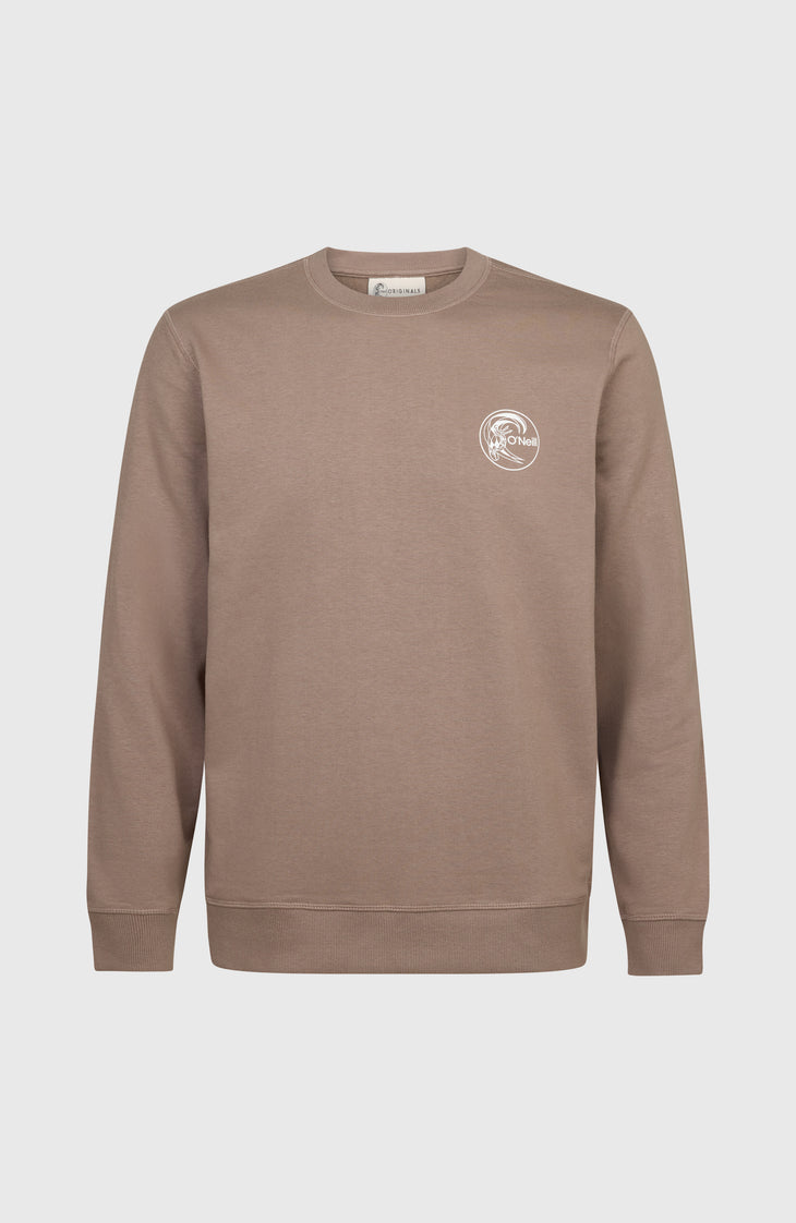 O'Riginals Chest Print Crew Sweatshirt | Pure Cashmere