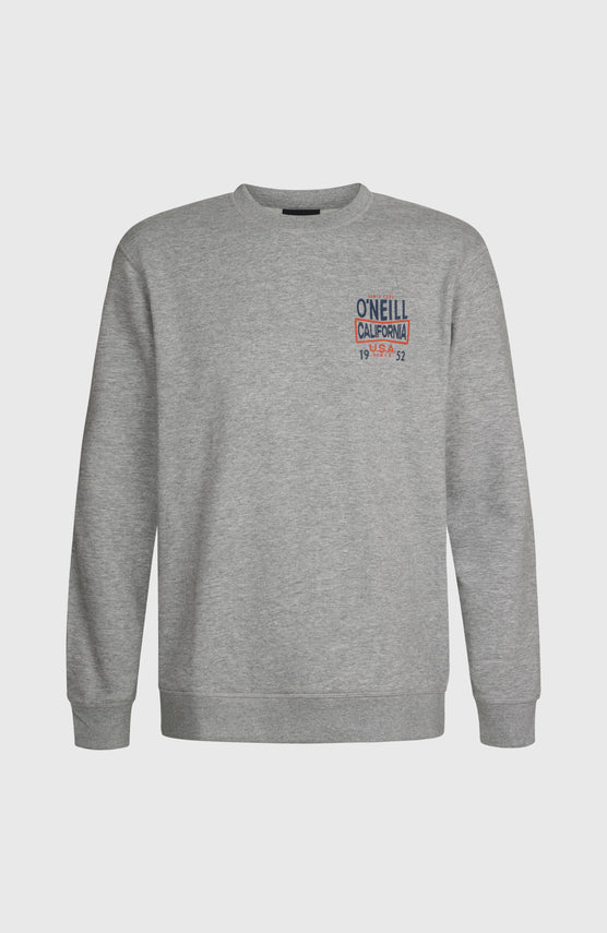 O'Neill Small Logo Crew Sweatshirt | Silver Melee