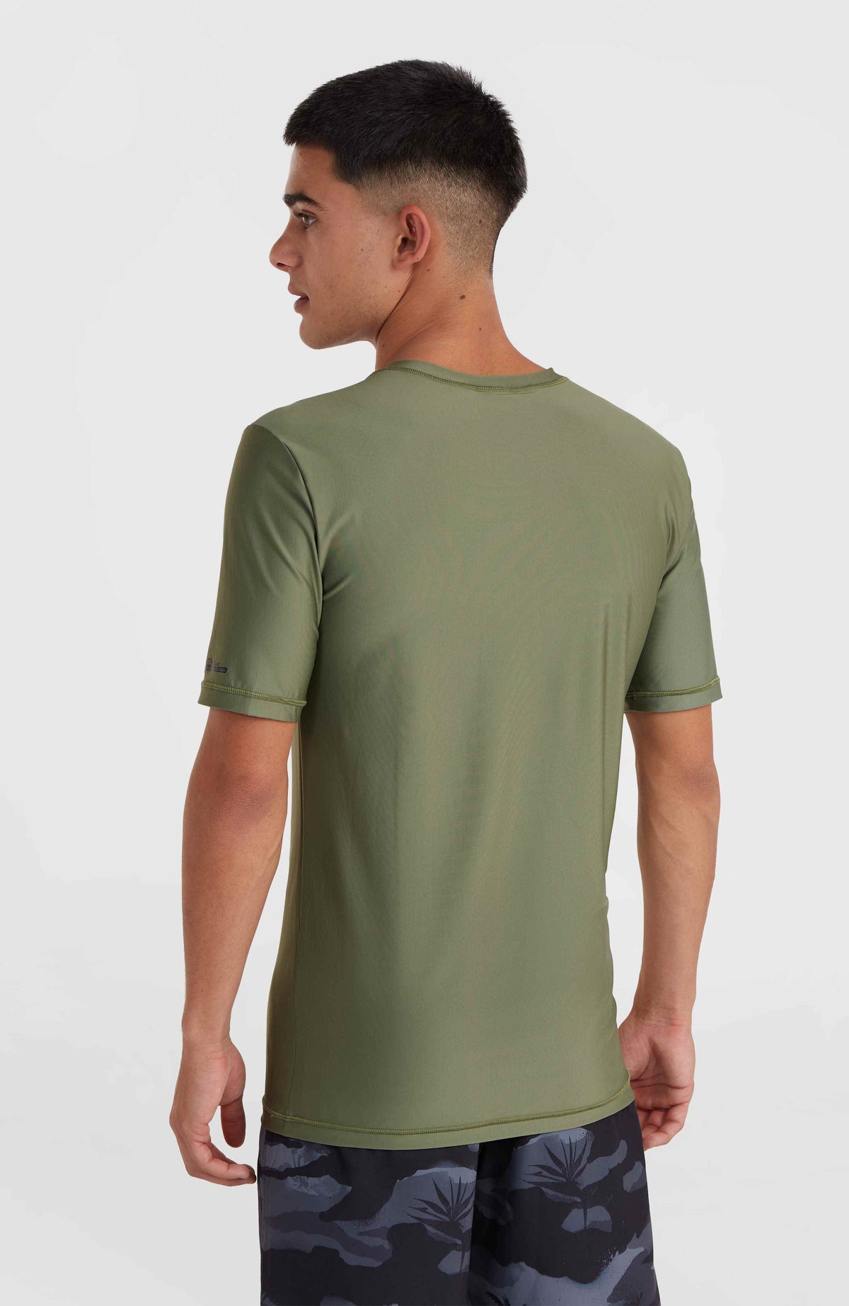 Essentials Cali Shortsleeve-Schwimmshirt | Deep Lichen Green