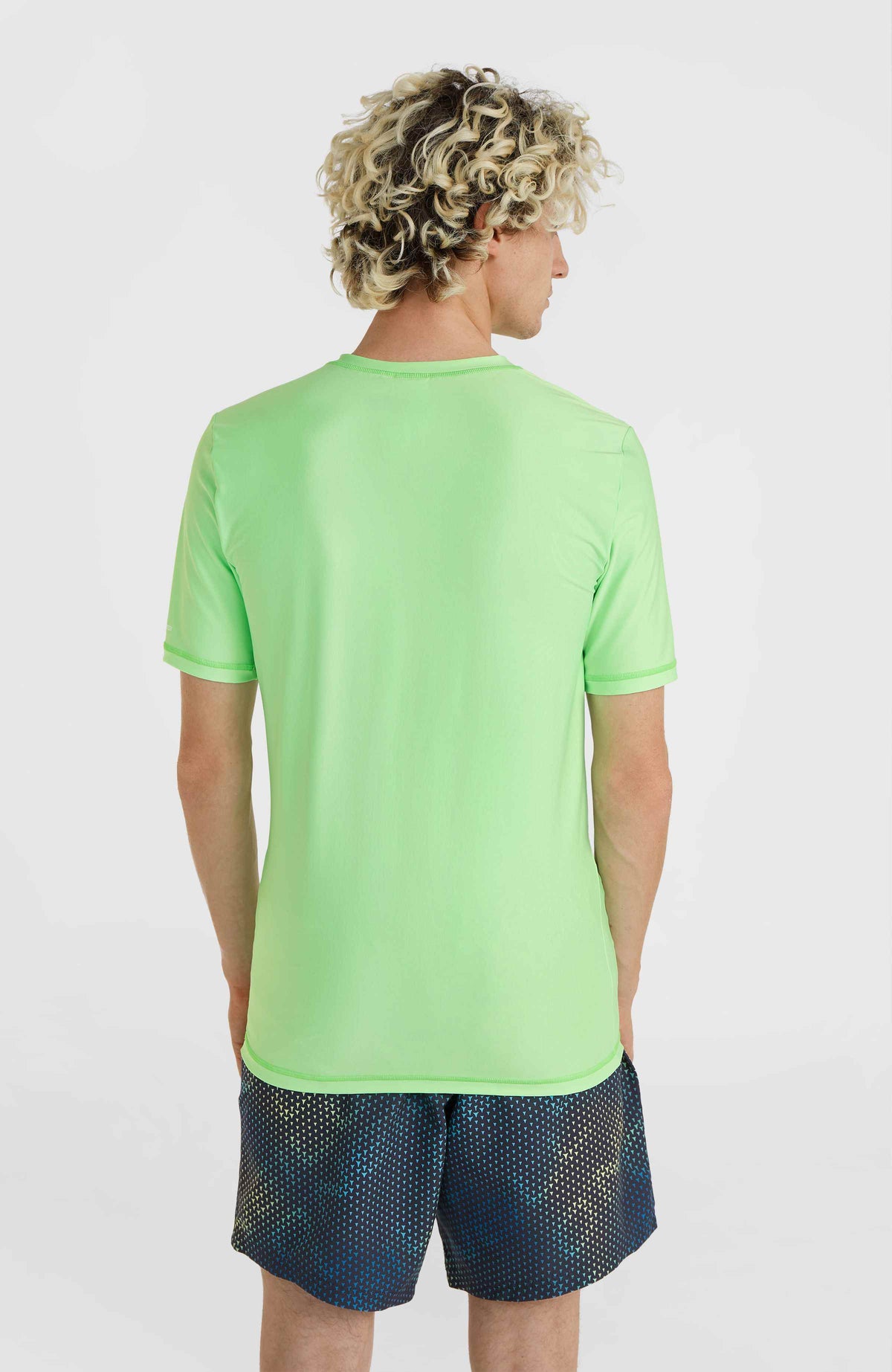Essentials Cali Shortsleeve-Schwimmshirt | Neon Green