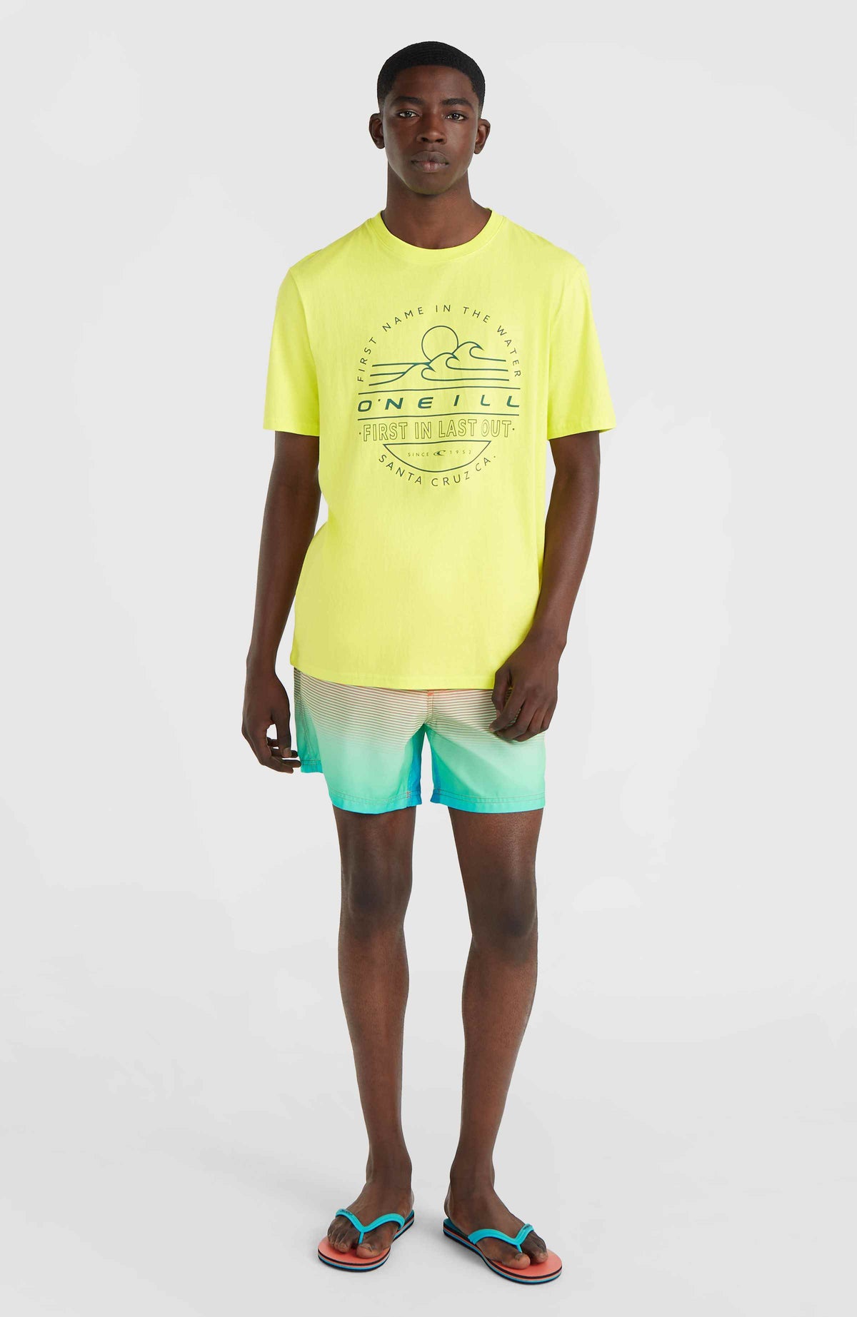 Jack O'Neill Cali Gradient 15'' Badehose | Living Coral Simple Gradient Panel