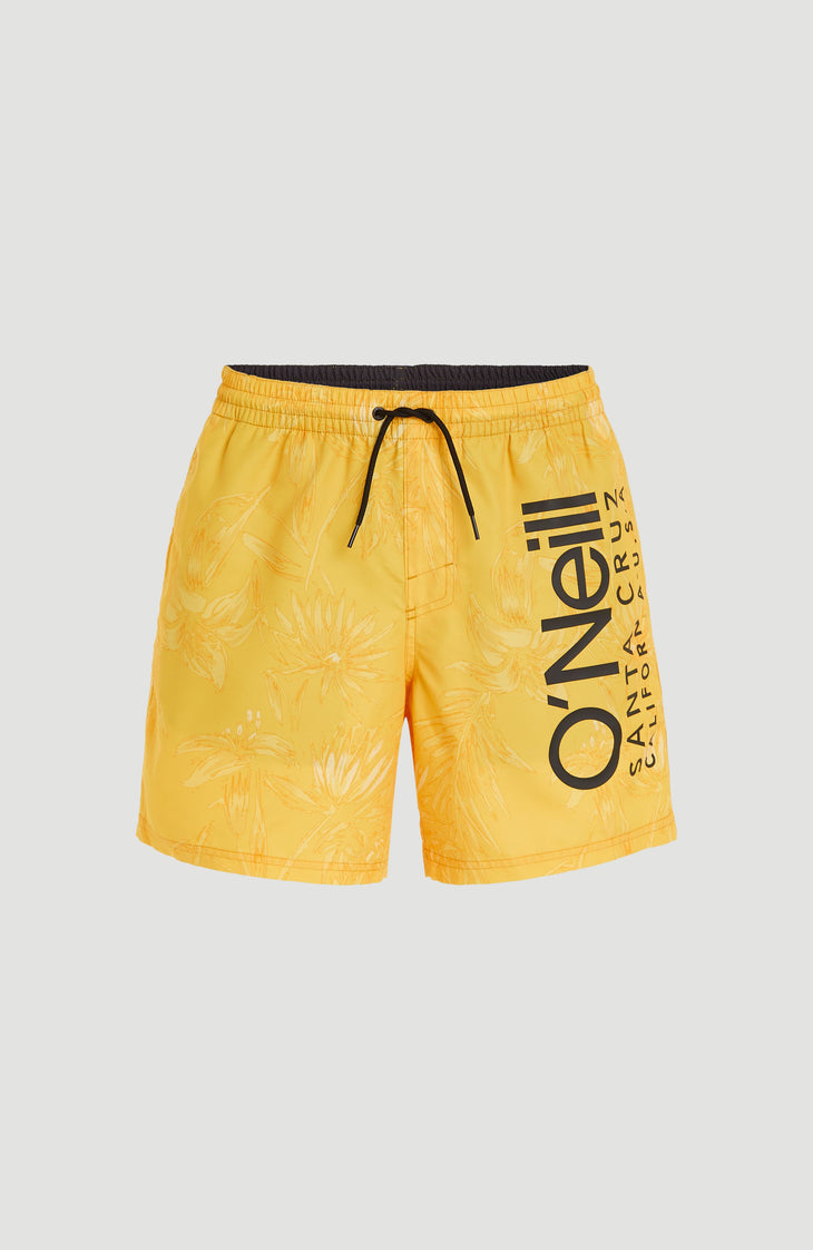 Mix and Match Cali 16'' Badehose | Yellow Tonal Tropicana