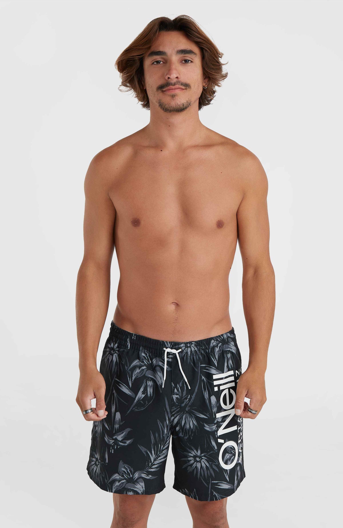 Mix and Match Cali 16'' Badehose | Black Tonal Tropican