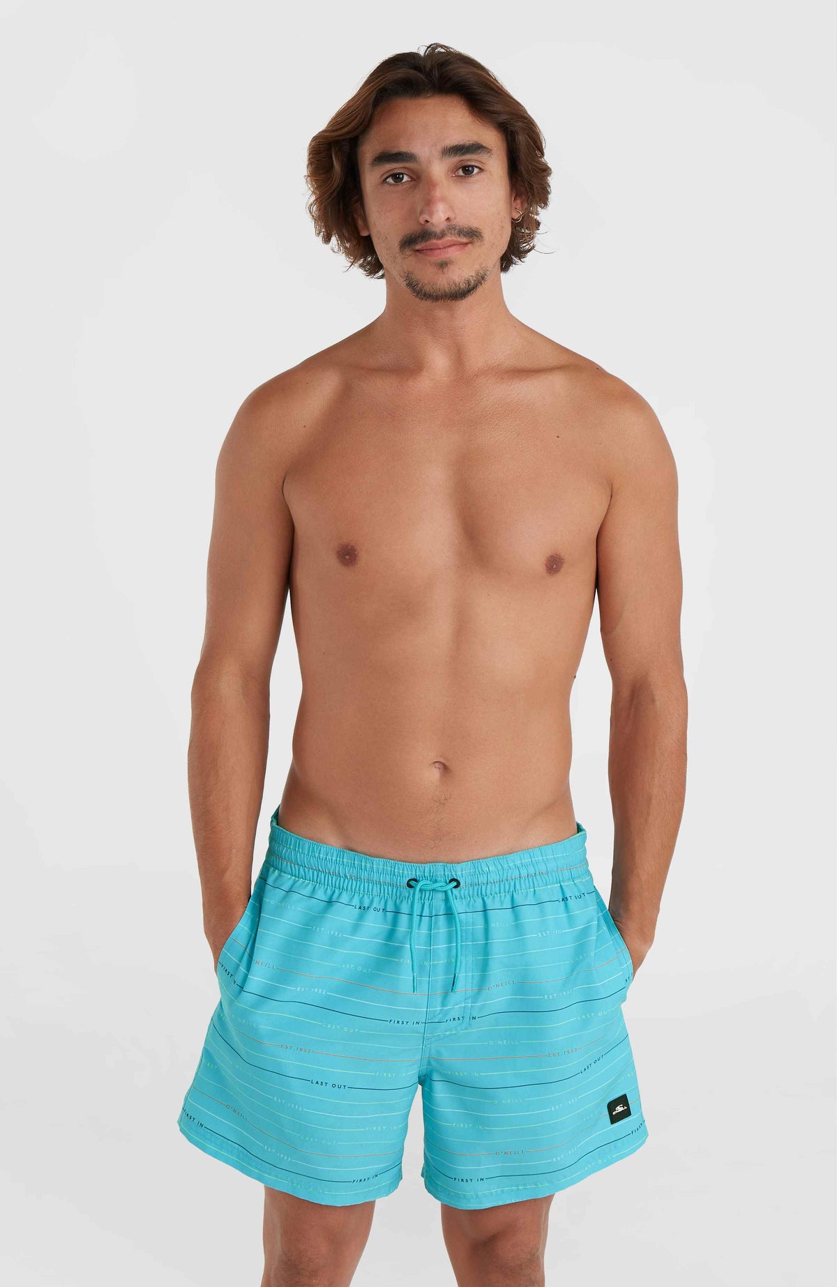Jack O'Neill Cali First 15'' Badehose | Blue First Name Stripe
