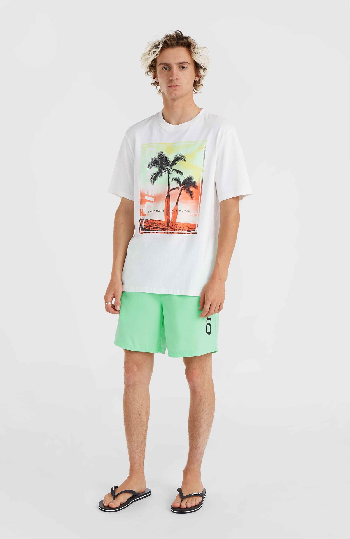 Cali 16'' Badehose | Neon Green