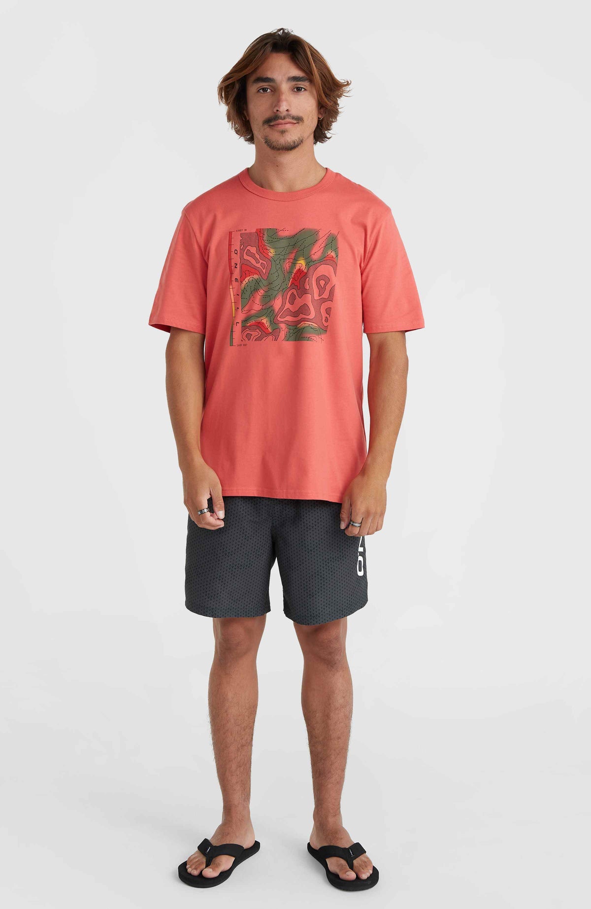 Cali 16'' Badehose | Black IC Things Dark