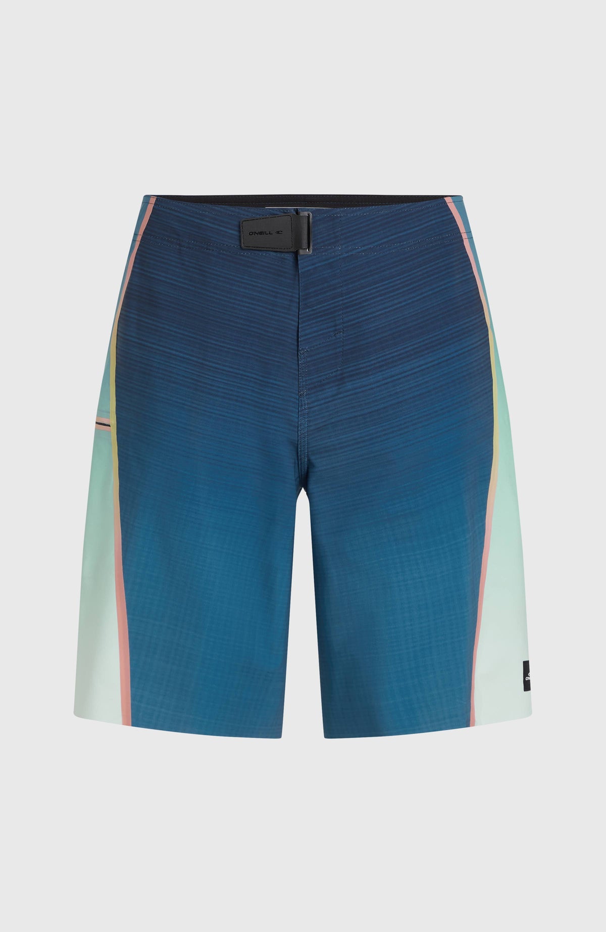 Hyperfreak Hydro Tech 20'' Boardshorts für Herren, blau, freigestellt von vorne mit kontrastierenden Einsätzen