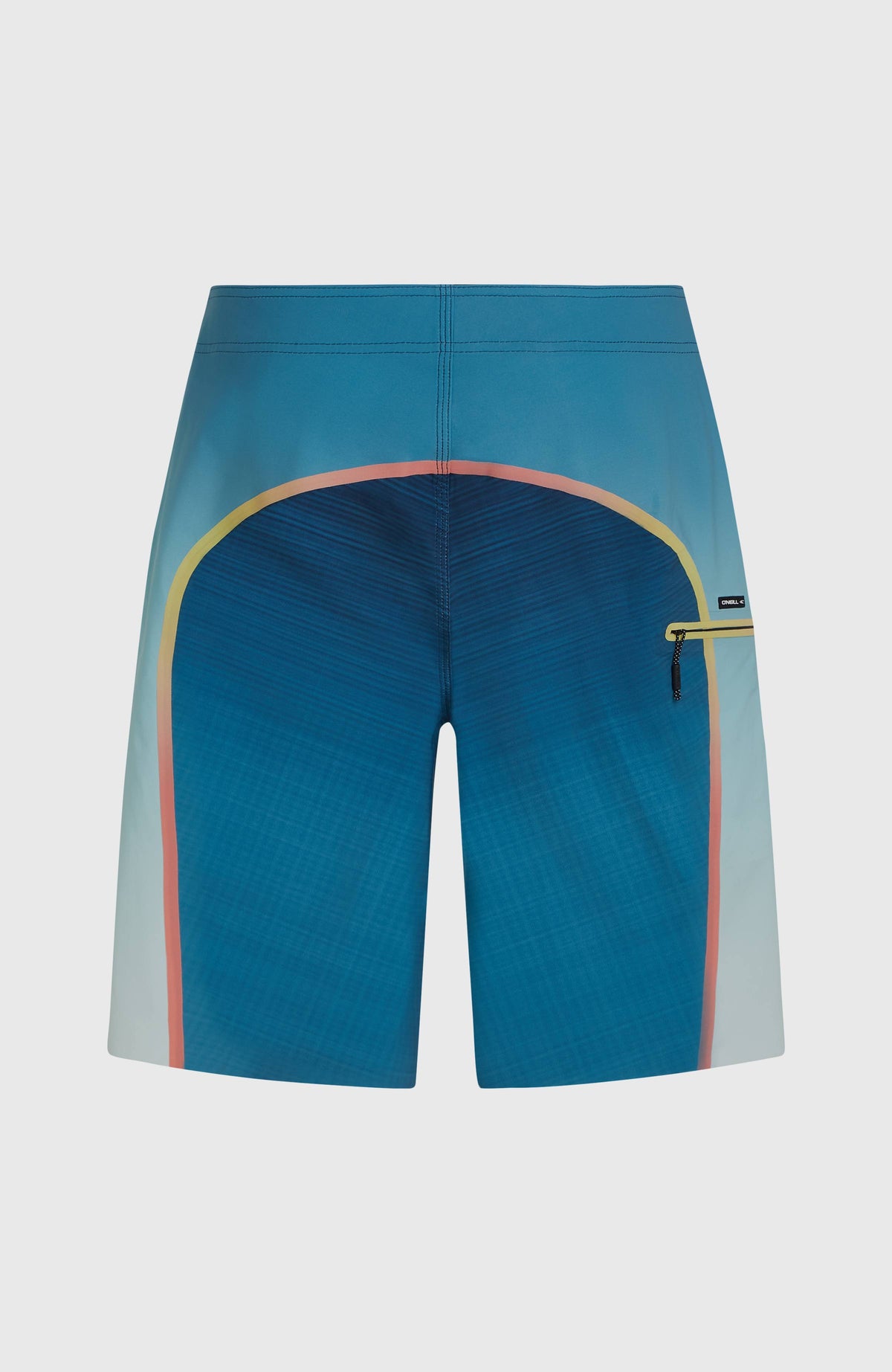 Hyperfreak Hydro Tech 20'' Boardshorts für Herren, blau, freigestellt von hinten mit Reißverschlusstasche