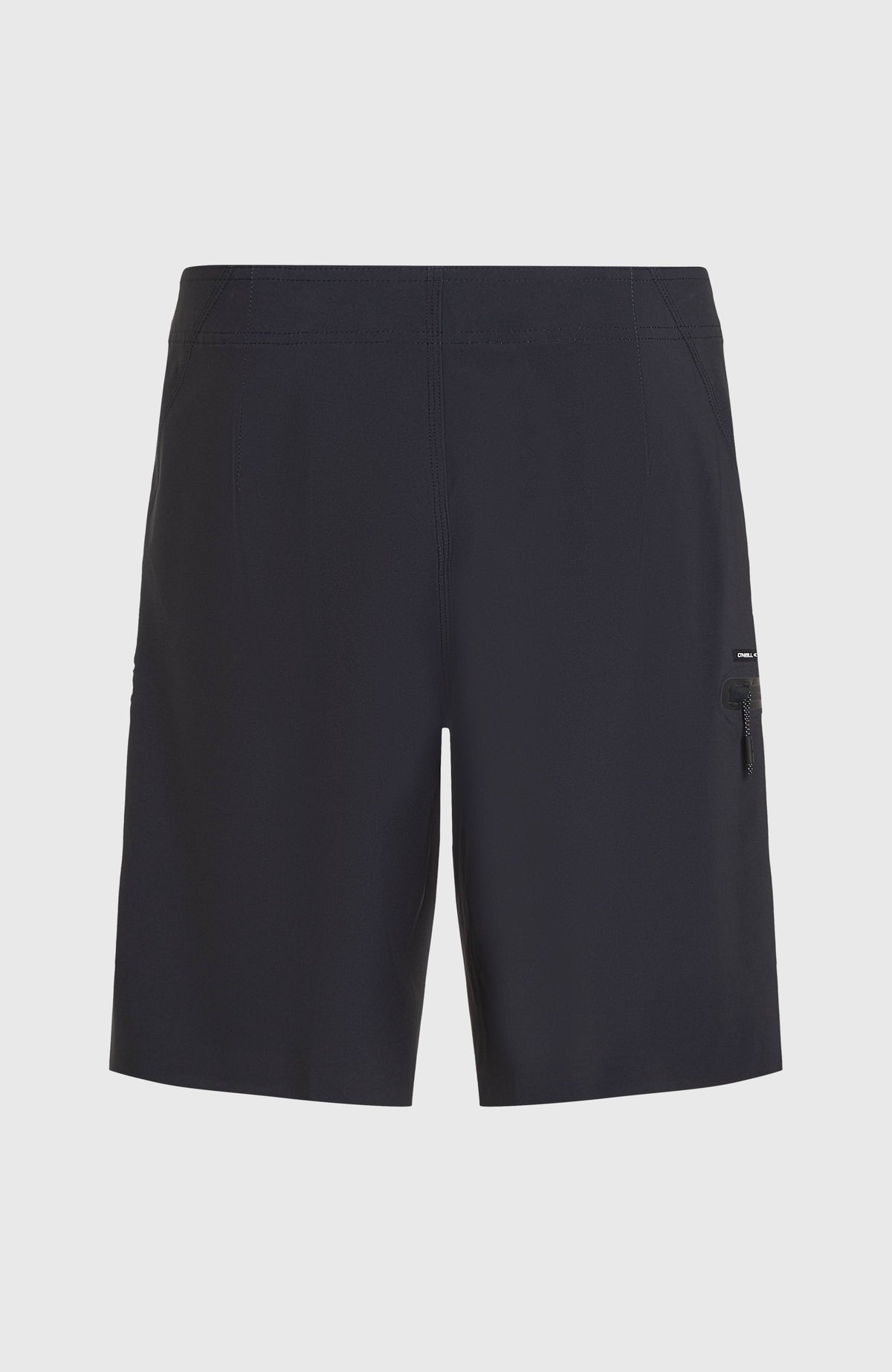 Hyperfreak Tech Solid 19'' Boardshorts für Herren, schwarz, freigestellt von hinten