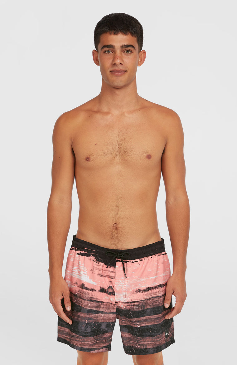 Cali Gradient 15'' Badehose | Coral Melted Texture Cali Gradient 15'' Badehose | Coral Melted Texture