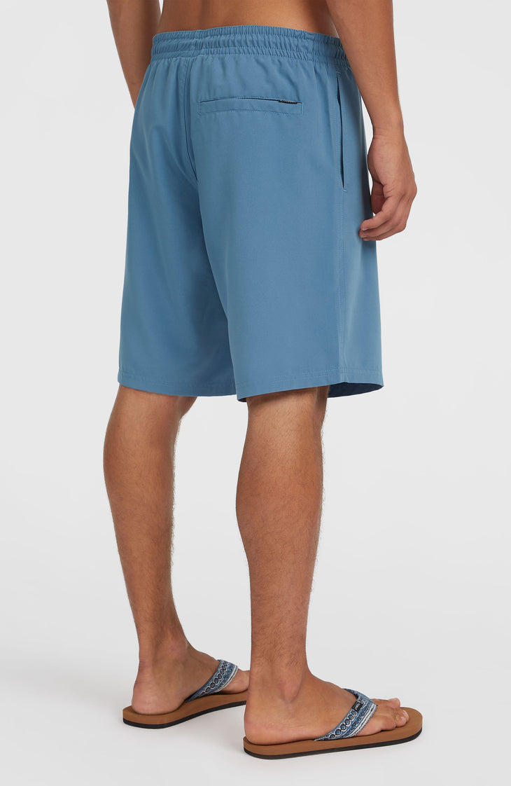 Retro 19'' Badehose | Blue Melted Texture