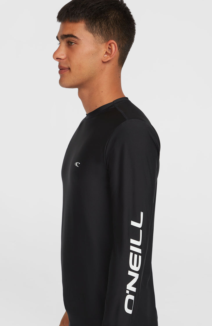 Essentials Longsleeve-Schwimmshirt | Black Out