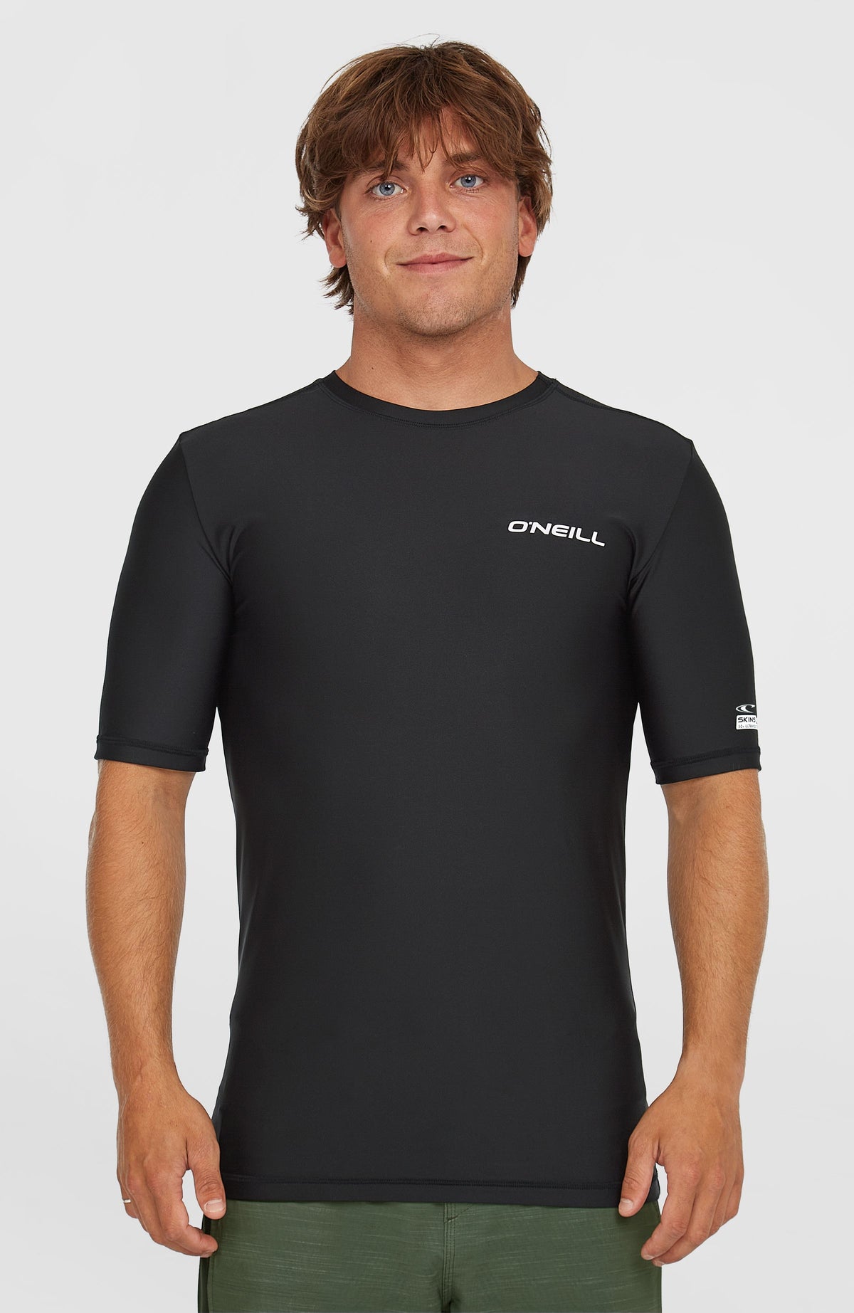 Essentials Shortsleeve-Schwimmshirt | Black Out