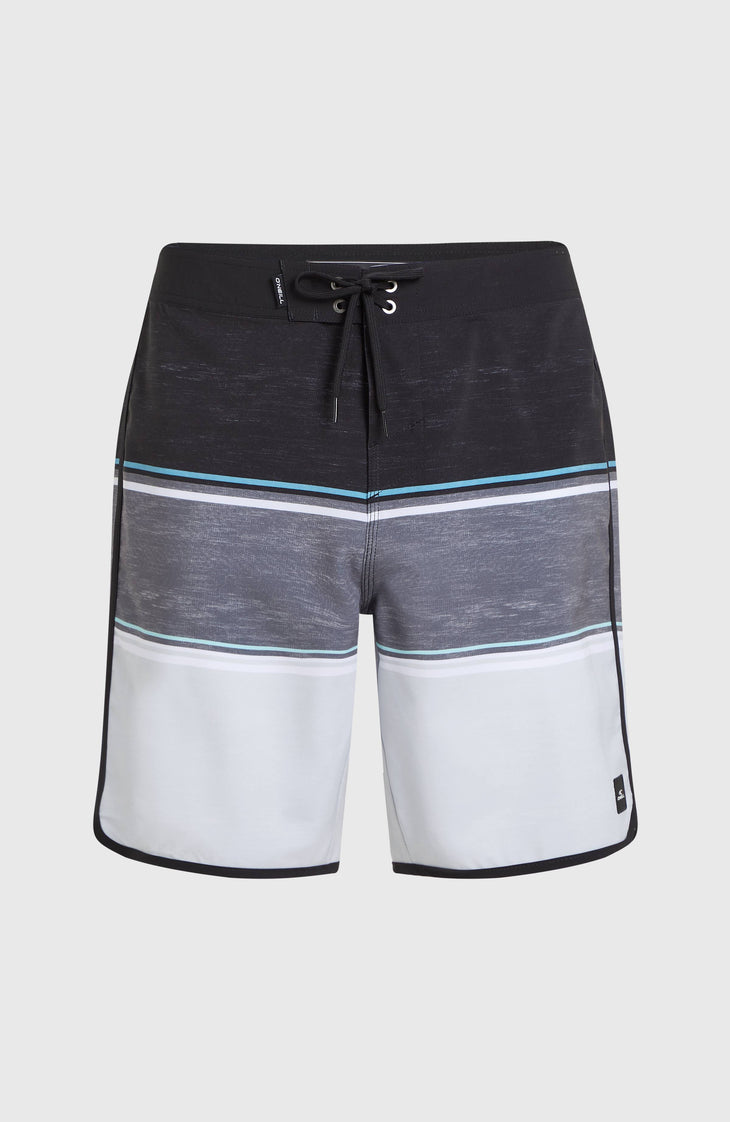 Lennox Scallop 19'' Boardshorts | Black Out Colour Block