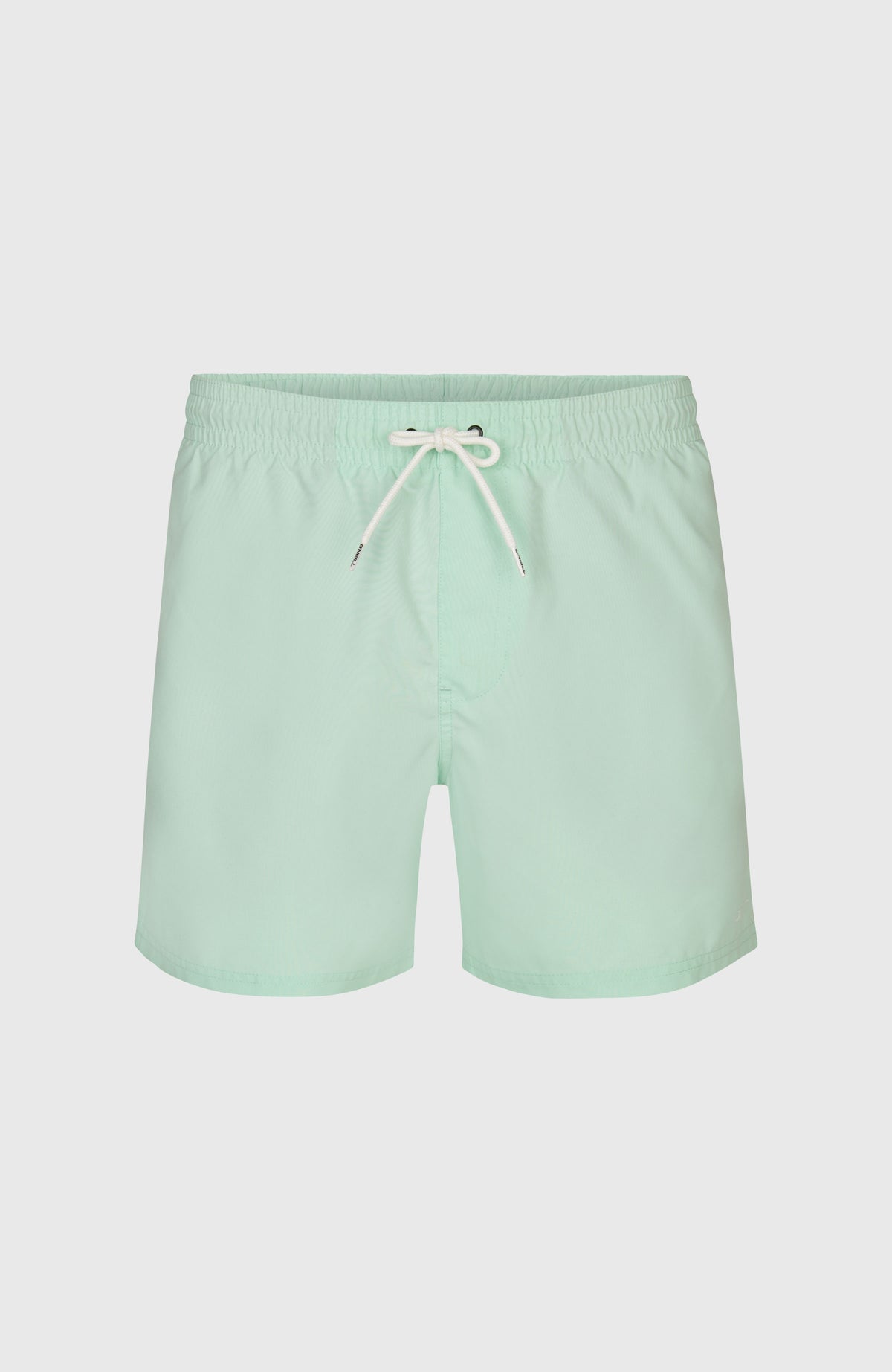 O'Neill 15" Badehose für Herren, grün, freigestellt von vorne, elastischer Hosenbund mit weißem Kordelzug