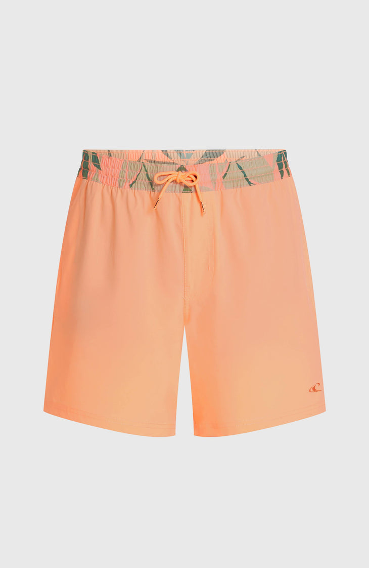 Pocket Print 16'' Badehose | Funky Peach