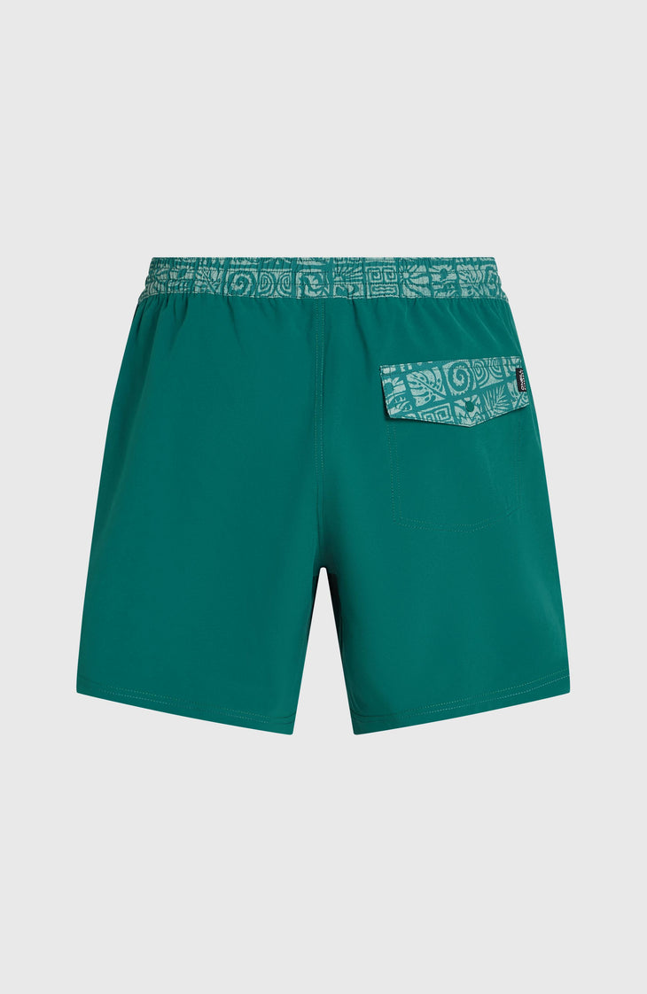 Pocket Print 16'' Badehose | Botanical Heat