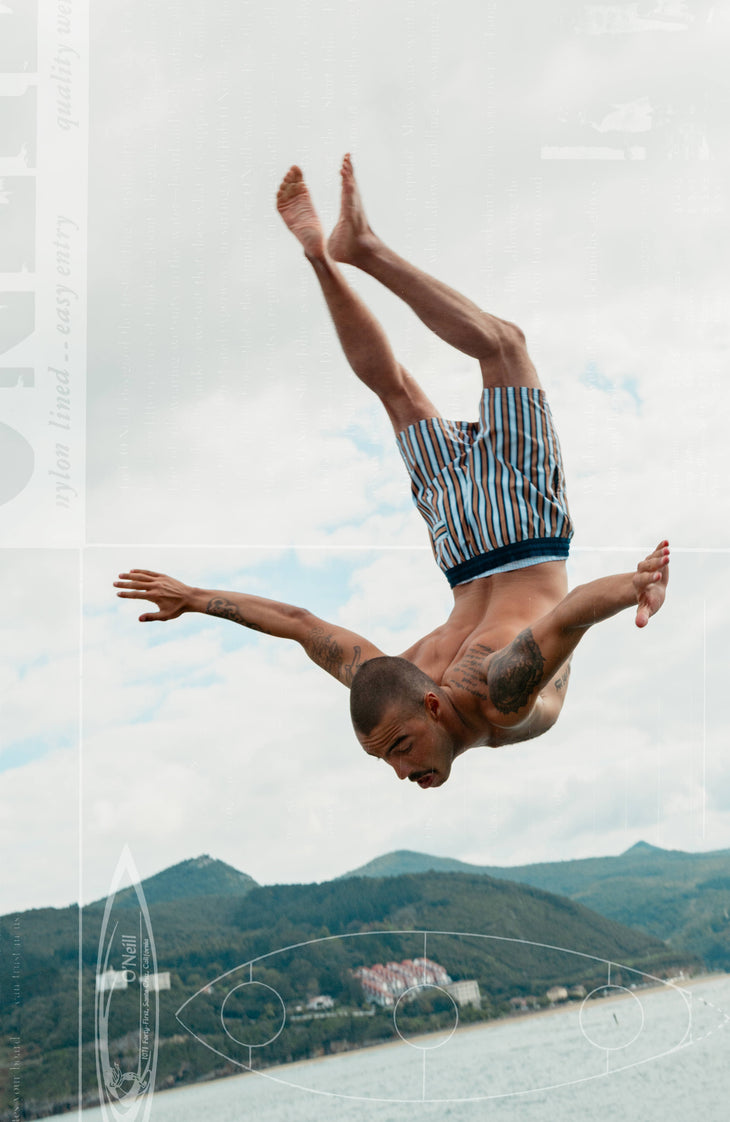 O'Riginals Stripe 15'' Badehose | Blue Originals stripe