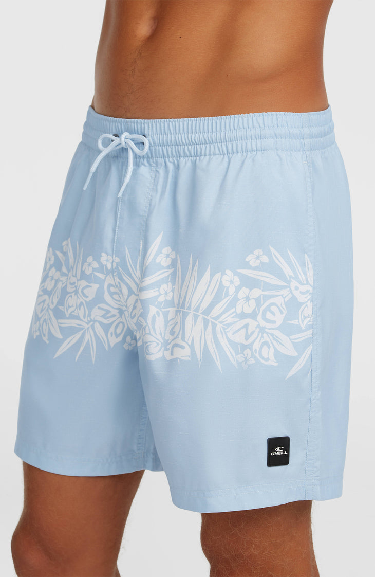 O'Neill Uni Flower 16'' Badehose | Light Blue Tropical Stripe