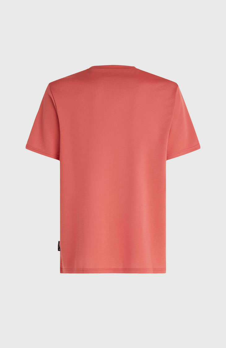 O'Neill Hybrid Logo Polygiene T-Shirt | Red Orcher