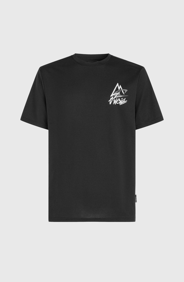 O'Neill Hybrid Logo Polygiene T-Shirt | Black Out