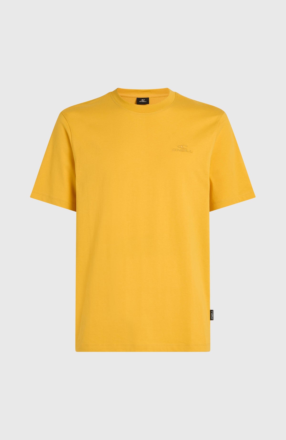 Small Logo T-Shirt für Herren, gelb, freigestellt von vorne mit kleinem Brustlogo