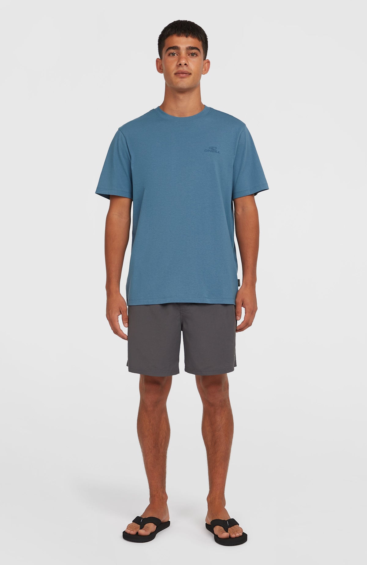 Small Logo T-Shirt für Herren, blau, Ganzkörperansicht am Model