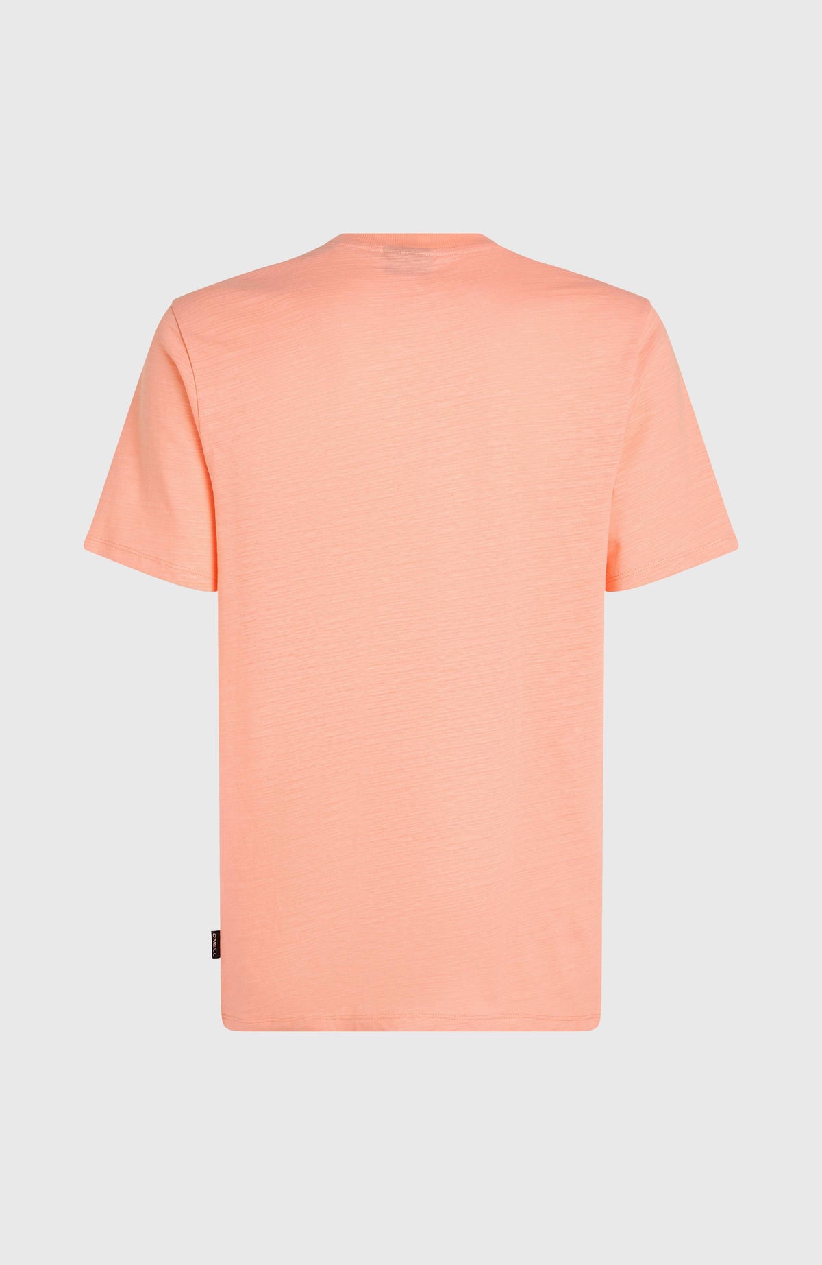 Slub Chest Pocket T-Shirt, pink, flach liegend von hinten