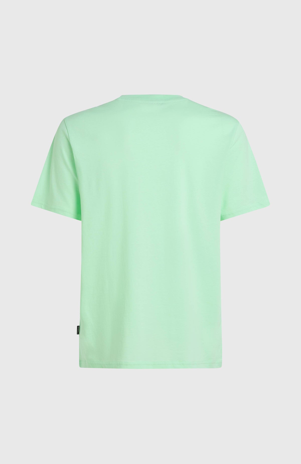 Grünes Jack O'Neill Muir T-Shirt für Herren mit kleinem Logo-Label, freigestellt von hinten