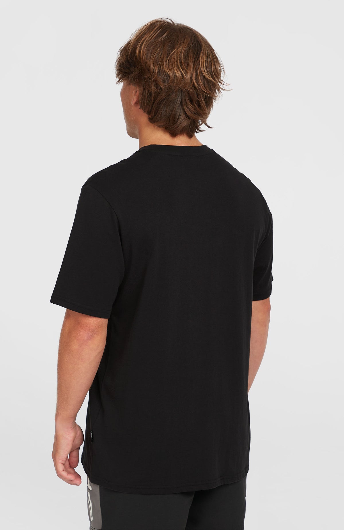 Jack O'Neill Muir T-Shirt für Herren, schwarz, Rückansicht am Model