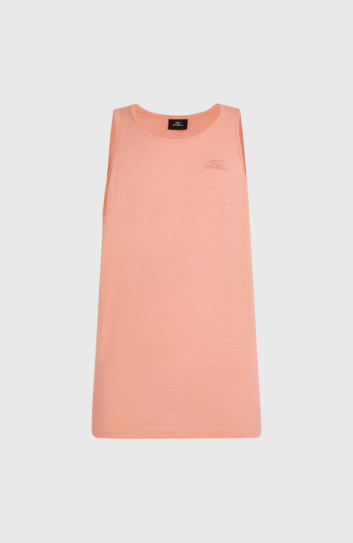 Pinkes Slub Tanktop für Herren, freigestellt von vorne