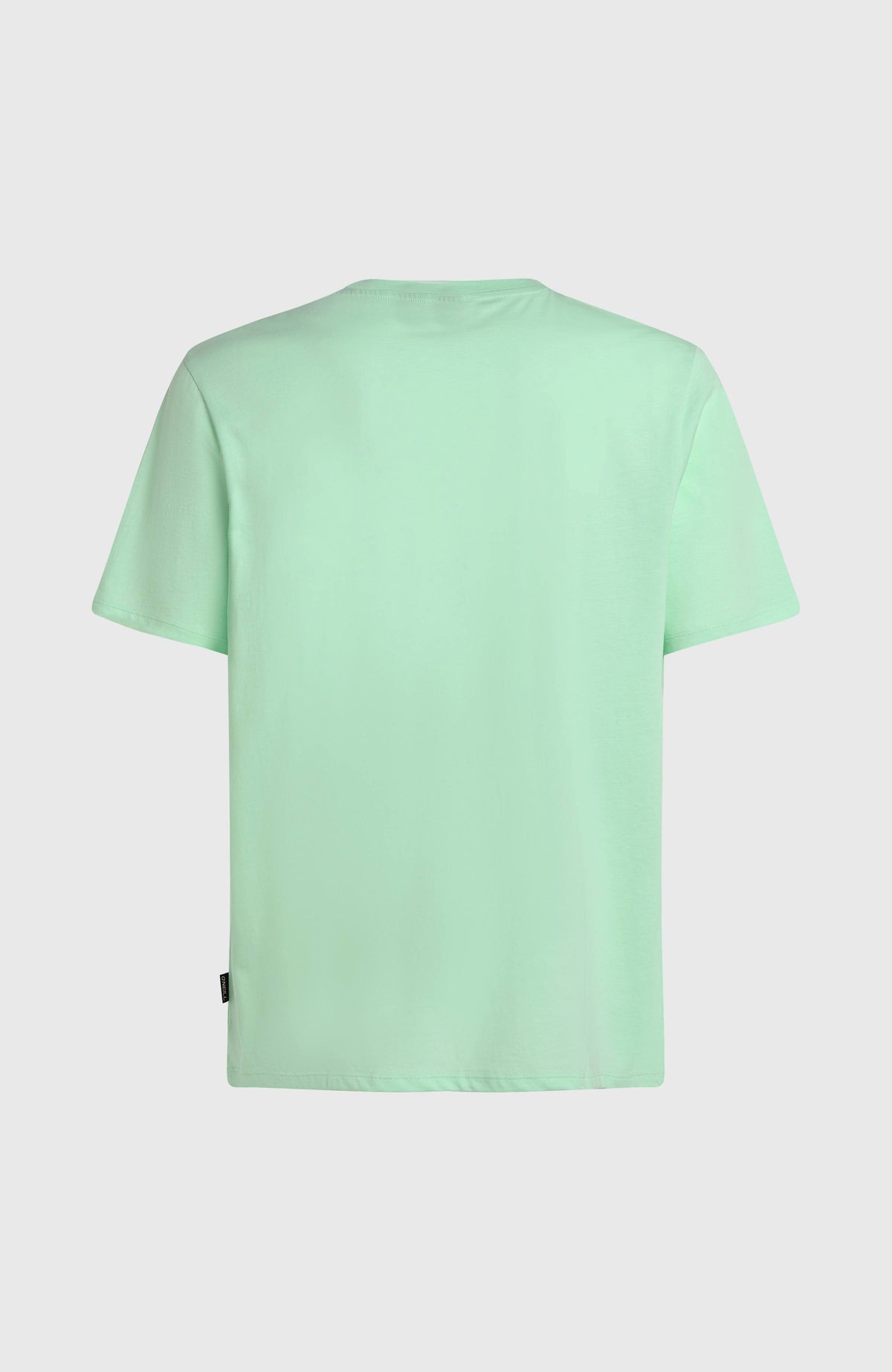Original Cali Logo T-Shirt für Herren, grün, freigestellt von hinten mit Nahtlabel am Saum
