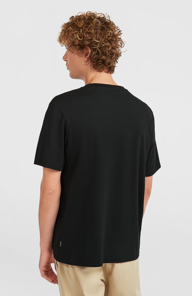 Chest-Print T-Shirt | Black Out