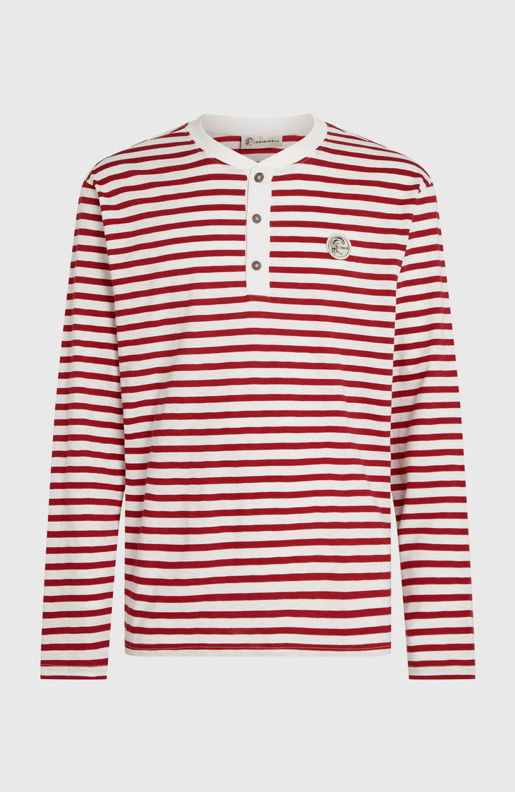 O'Riginals Langarmshirt | White/Red Originals Stripe