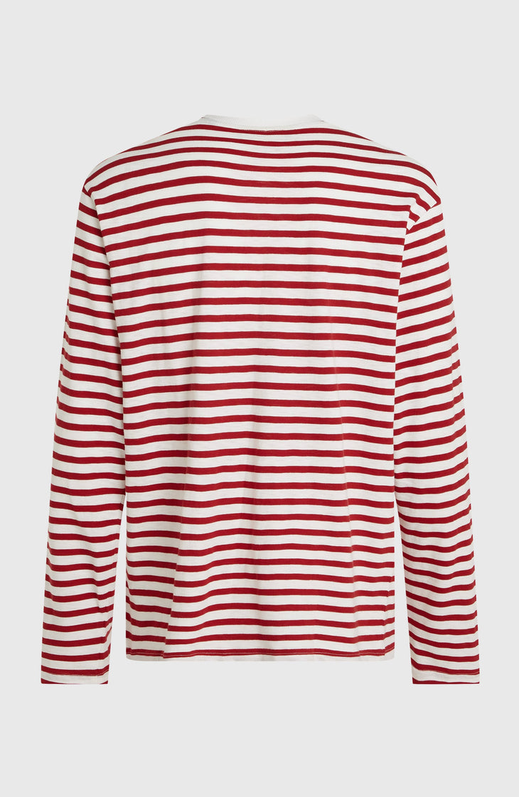 O'Riginals Langarmshirt | White/Red Originals Stripe