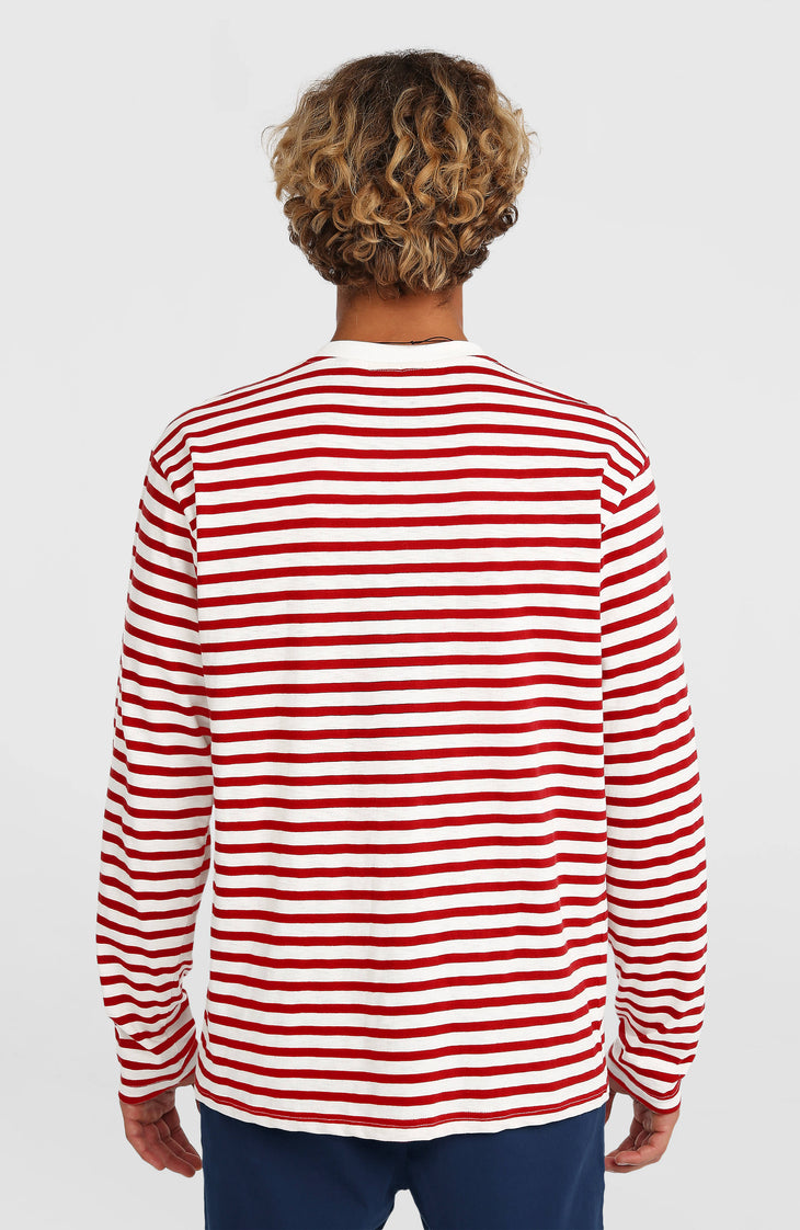 O'Riginals Langarmshirt | White/Red Originals Stripe