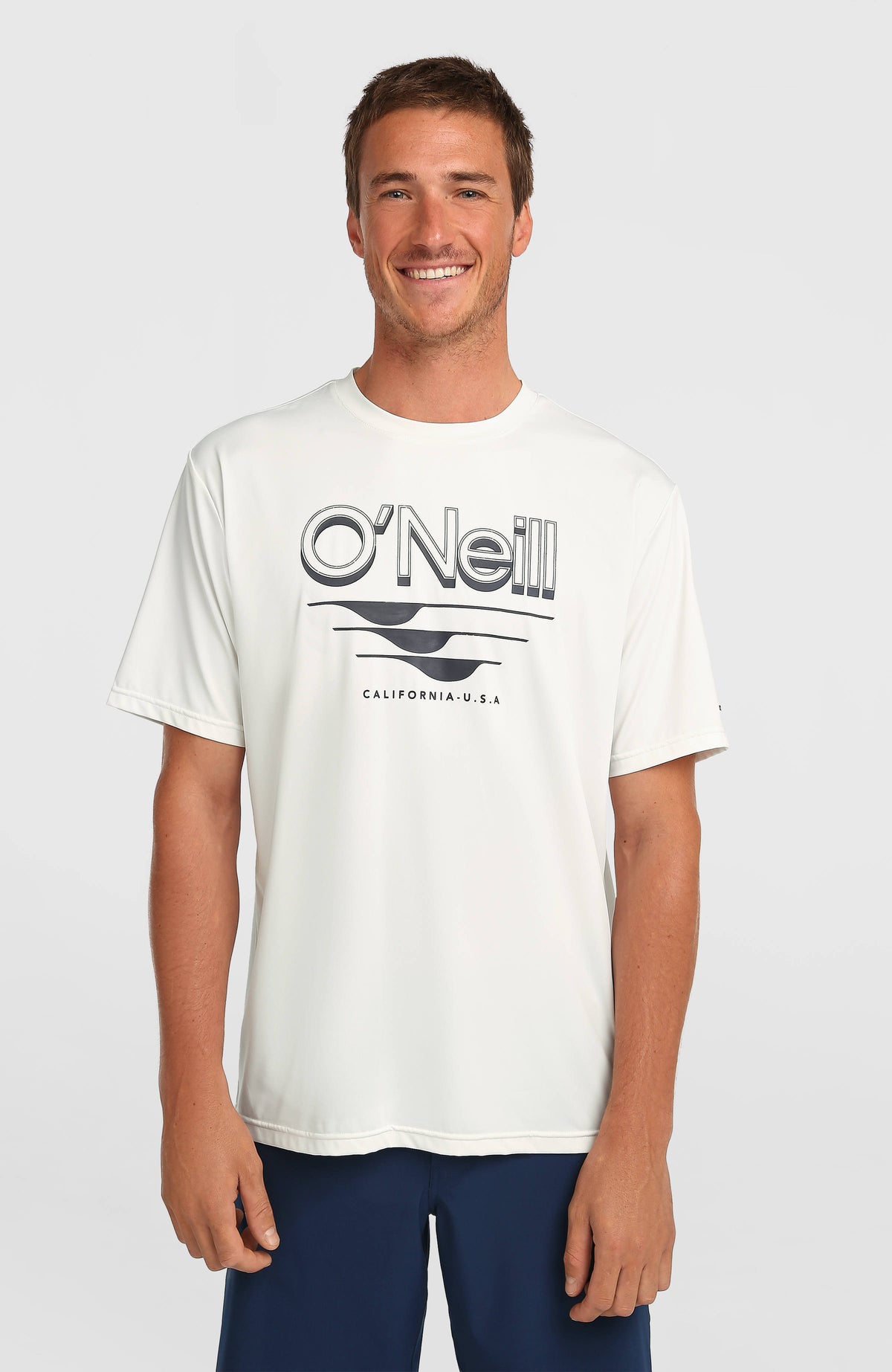 O'Neill Hybrid UPF 50+ Polygiene Graphic T-Shirt | Snow White