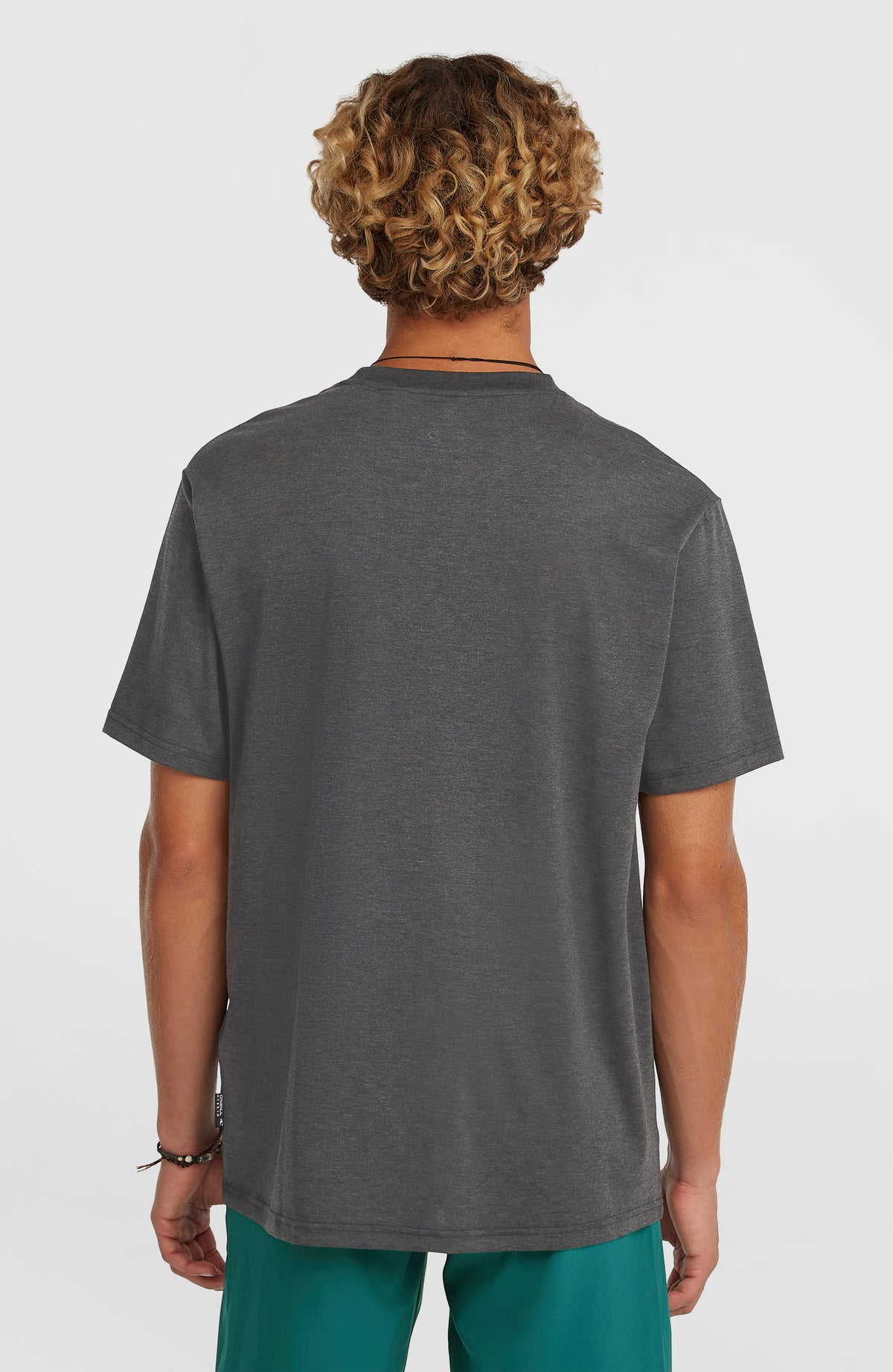 Hybrid Polygiene Graphic T-Shirt für Herren, schwarz, Rückansicht am Model
